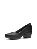 Clarks Leder-Pumps in Schwarz