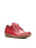 Clarks Leder-Schnürschuhe in Rot