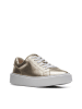 Clarks Leder-Sneakers in Gold