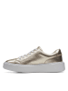 Clarks Leder-Sneakers in Gold