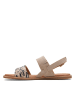 Clarks Leder-Sandalen in Beige/ Schwarz