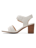 Clarks Skórzane sandały w kolorze białym