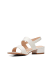 Clarks Leder-Sandaletten in Weiß