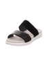 Legero Skórzane klapki "Savona" w kolorze czarnym