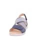 Legero Leder-Keilsandaletten "Fly" in Blau