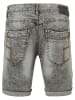 Timezone Spijkershort "Scotty" - slim fit - grijs