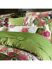 CXL by Christian Lacroix Satynowa poszewka w kolorze zielonym ze wzorem na poduszkę