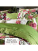 CXL by Christian Lacroix Satynowa poszewka w kolorze zielonym ze wzorem na poduszkę