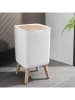Kitchen Move Touch-afvalemmer "Malmo" wit/naturel - 10 l