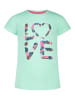 Topo Shirt "Love" turquoise