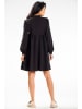 Awama Kleid in Schwarz