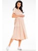 Awama Kleid in Beige