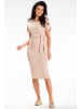 Awama Kleid in Beige