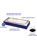 Wenko 4-delige set: opbergboxen "Maximex" donkerblauw - (B)100 x (H)45 x (D)15 cm