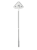 Joybos Fensterreiniger in Weiß/ Grau - (H)120 cm