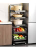 Joybos Rollregal in Schwarz - (B)35 x (H)105 x (T)29 cm