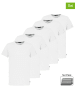 Sublevel 5-delige set: shirts wit