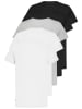 Sublevel Koszulki (5 szt.) w kolorze jasnoszarym, białym i czarnym