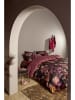 Beddinghouse Komplet pościeli satynowej "Chelsea Garden" w kolorze brązowo-fioletowym