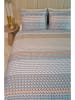 Beddinghouse Satin-Bettwäsche-Set "Rhythm" in Hellblau/ Beige