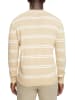 ESPRIT Sweter w kolorze beżowo-białym