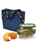 IRIS Isolier-Lunchtasche "On the go" in Dunkelblau - (B)24 x (H)33,5 x (T)14 cm