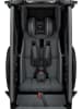 Qeridoo 3in1-Fahrradanhänger "Kidgoo 1 Steel Grey" in Schwarz/ Anthrazit