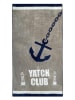 Le Comptoir de la Plage Ręcznik plażowy "Margo - Yacht Club" w kolorze szarobrązowym - 175 x 95 cm