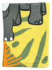 Le Comptoir de la Plage Mikrofaser-Strandtuch "Elephant" in Gelb/ Grau/ Schwarz - (L)140 x (B)70 cm