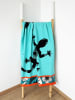 Le Comptoir de la Plage Microvezel strandlaken "Surf - Bondi" turquoise - (L)170 x (B)90 cm