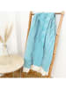 Le Comptoir de la Plage Fouta "Yadara" in Türkis/ Beige - (L)200 x (B)100 cm