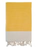 Le Comptoir de la Plage Fouta "Athena" geel/beige - (L)200 x (B)100 cm