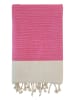 Le Comptoir de la Plage Fouta "Athena" roze/beige - (L)200 x (B)100 cm