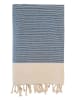 Le Comptoir de la Plage Fouta "Athena" w kolorze niebiesko-beżowym - 200 x 100 cm