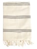 Le Comptoir de la Plage Fouta "Calliope" crème - (L)200 x (B)100 cm