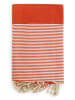 Le Comptoir de la Plage Fouta "Mikanda" in Orange - (L)200 x (B)100 cm