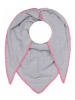Zwillingsherz Driehoekige sjaal grijs - (L)200 x (B)100 cm