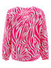 Zwillingsherz Bluzka "Zebra" w kolorze różowym