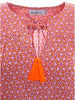 Zwillingsherz Bluzka "Blossom" w kolorze różowo-pomarańczowym
