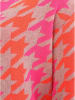Zwillingsherz Vest "Hahnentritt Neon" oranje/roze