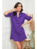 Le Monde du Lin Leinen-Kleid in Lila