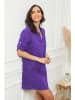 Le Monde du Lin Leinen-Kleid in Lila