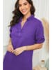 Le Monde du Lin Leinen-Kleid in Lila
