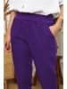 Le Monde du Lin Lniane spodnie "Provence" w kolorze fioletowym