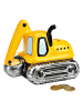 G. Wurm Spardose "Bagger" in Gelb - (B)16 x (H)14 x (T)11 cm