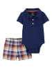 carter's 2-delige outfit donkerblauw