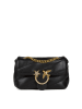 Pinko Leder-Umhängetasche in Schwarz - (B)19 x (H)12 x (T)5 cm