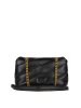 Pinko Leder-Umhängetasche in Schwarz - (B)19 x (H)12 x (T)5 cm