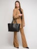 Pinko Leren shopper zwart - (B)36 x (H)29 x (D)13 cm