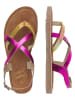 Vingino Skórzane sandały "Coco" w kolorze różowym